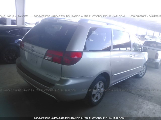 5TDZA23C04S071496 - 2004 TOYOTA SIENNA CE/LE SILVER photo 4