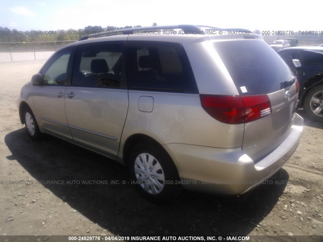 5TDZA23C64S187978 - 2004 TOYOTA SIENNA CE/LE GOLD photo 3