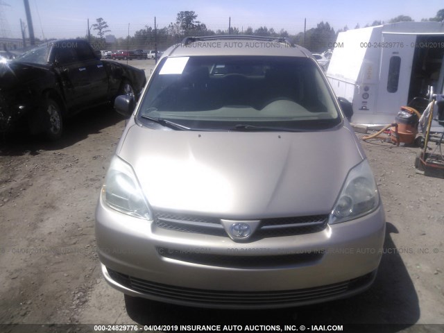 5TDZA23C64S187978 - 2004 TOYOTA SIENNA CE/LE GOLD photo 6