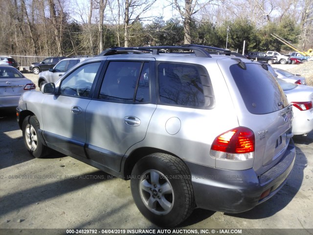 KM8SC73D46U041686 - 2006 HYUNDAI SANTA FE GLS/LIMITED SILVER photo 3