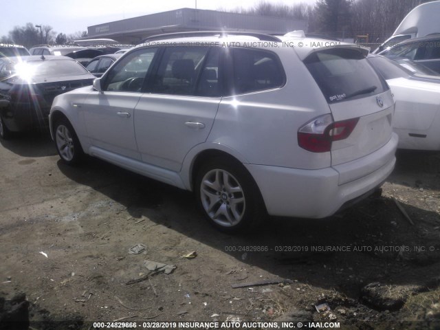 WBXPA934X6WD31842 - 2006 BMW X3 3.0I WHITE photo 3