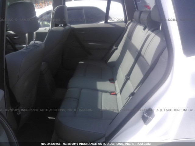 WBXPA934X6WD31842 - 2006 BMW X3 3.0I WHITE photo 8