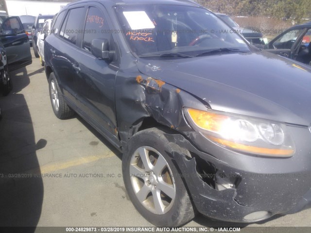 5NMSH13E69H297299 - 2009 HYUNDAI SANTA FE SE/LIMITED GRAY photo 6