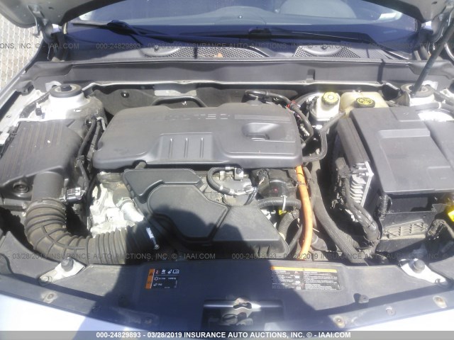 1G11D5RR5DF108410 - 2013 CHEVROLET MALIBU 1LT ვერცხლისფერი ფოტო 10