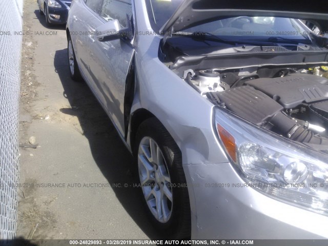 1G11D5RR5DF108410 - 2013 CHEVROLET MALIBU 1LT ვერცხლისფერი ფოტო 6