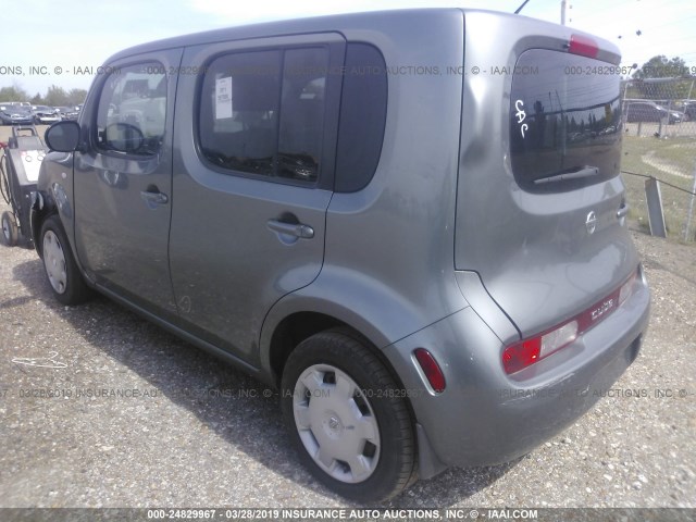 JN8AZ2KR9BT201533 - 2011 NISSAN CUBE S/SL/KROM GRAY photo 3