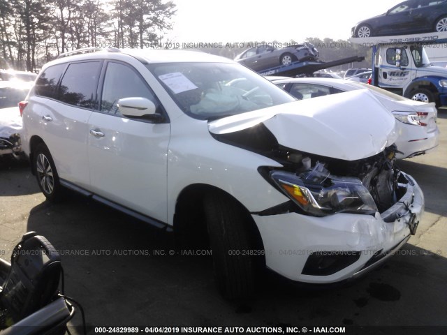 5N1DR2MM0HC679838 - 2017 NISSAN PATHFINDER S/SV/SL/PLATINUM WHITE photo 1