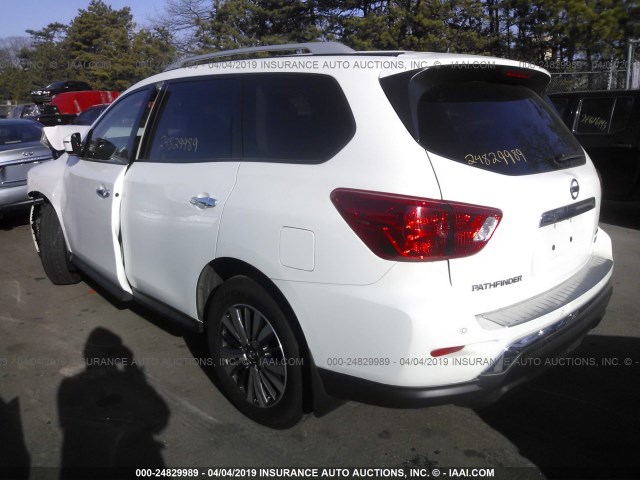 5N1DR2MM0HC679838 - 2017 NISSAN PATHFINDER S/SV/SL/PLATINUM WHITE photo 3