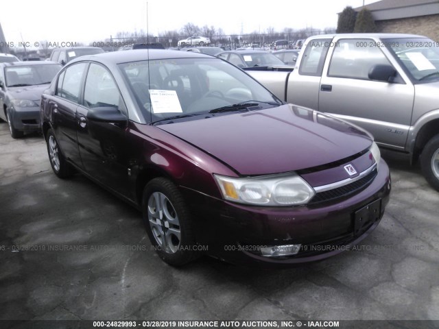 1G8AK52F03Z108965 - 2003 SATURN ION LEVEL 3 MAROON photo 1