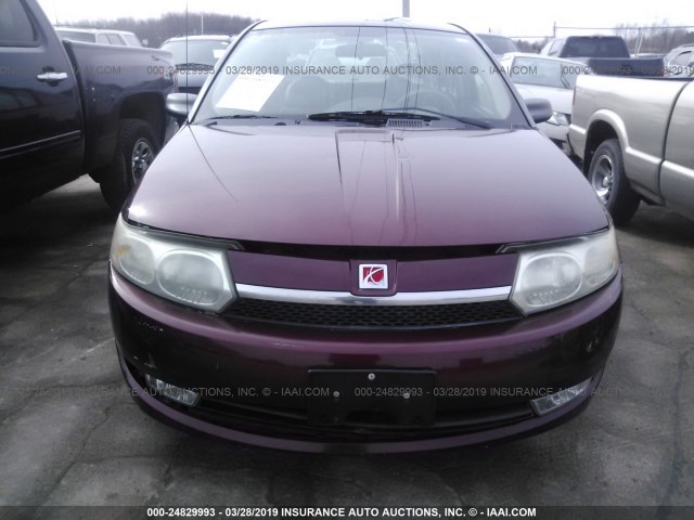 1G8AK52F03Z108965 - 2003 SATURN ION LEVEL 3 MAROON photo 6