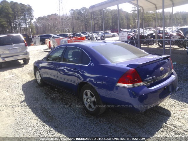 2G1WU581169308312 - 2006 CHEVROLET IMPALA LTZ PURPLE photo 3