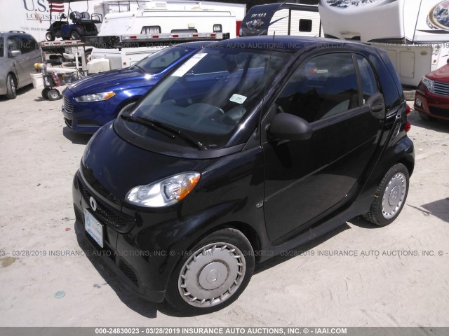 WMEEJ3BAXFK816416 - 2015 SMART FORTWO PURE/PASSION BLACK photo 2