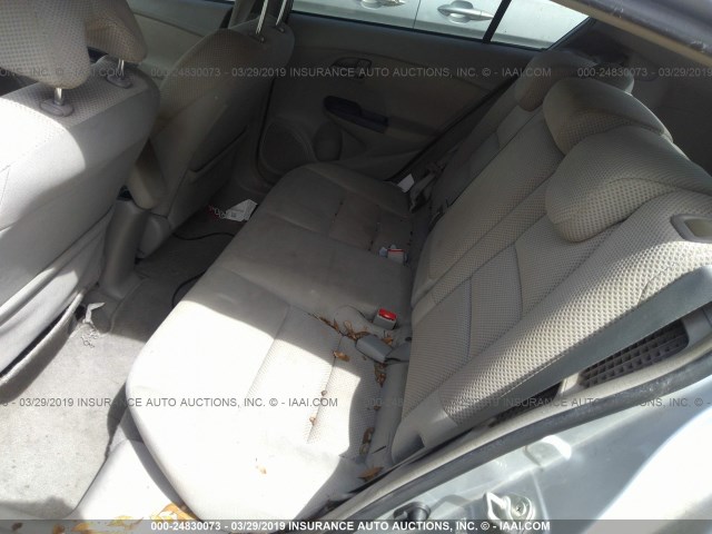 JHMZE2H76AS031568 - 2010 HONDA INSIGHT EX SILVER photo 8