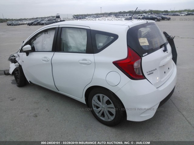 3N1CE2CP2JL352703 - 2018 NISSAN VERSA NOTE S/S PLUS/SV/SL/SR WHITE photo 3