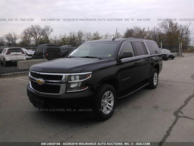 1GNSKJKC5FR163397 - 2015 CHEVROLET SUBURBAN K1500 LT BLACK photo 6