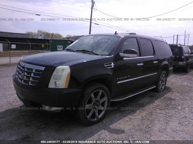 1GYFK66897R289092 - 2007 CADILLAC ESCALADE ESV BLACK photo 2