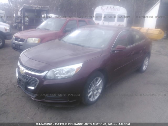 1G11C5SL3FF115335 - 2015 CHEVROLET MALIBU 1LT წითელი ფოტო 2