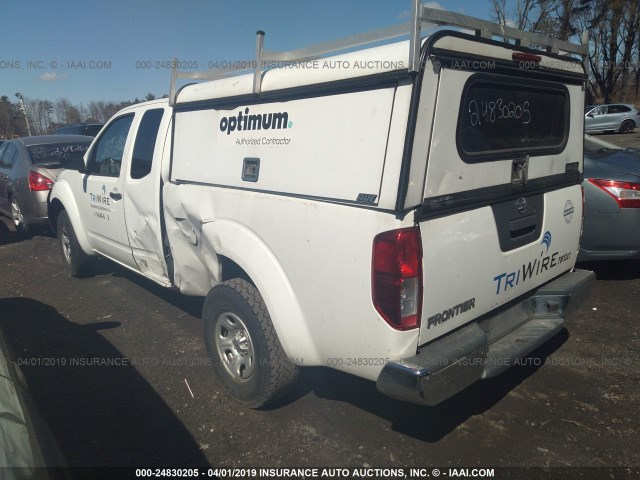 1N6BD0CT3EN707698 - 2014 NISSAN FRONTIER S/SV WHITE photo 3