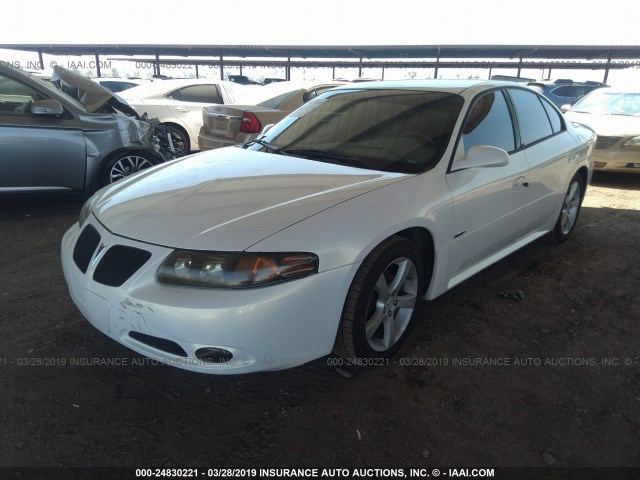 1G2HZ54Y85U102009 - 2005 PONTIAC BONNEVILLE GXP WHITE photo 2