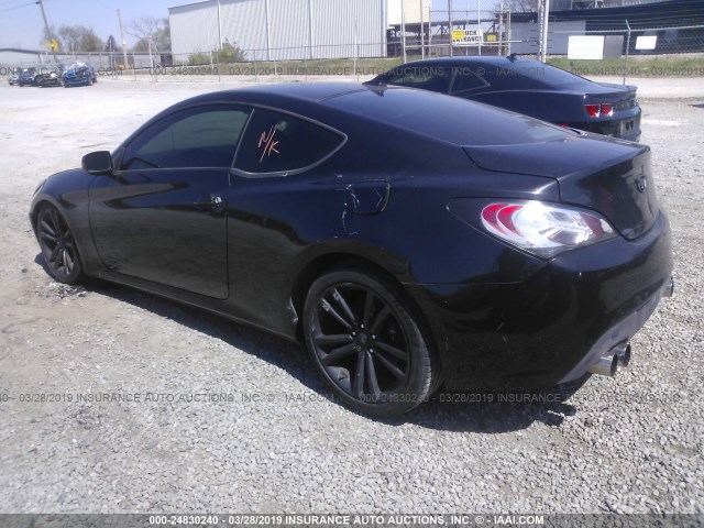 KMHHT6KD4BU059864 - 2011 HYUNDAI GENESIS COUPE 2.0T BLACK photo 3