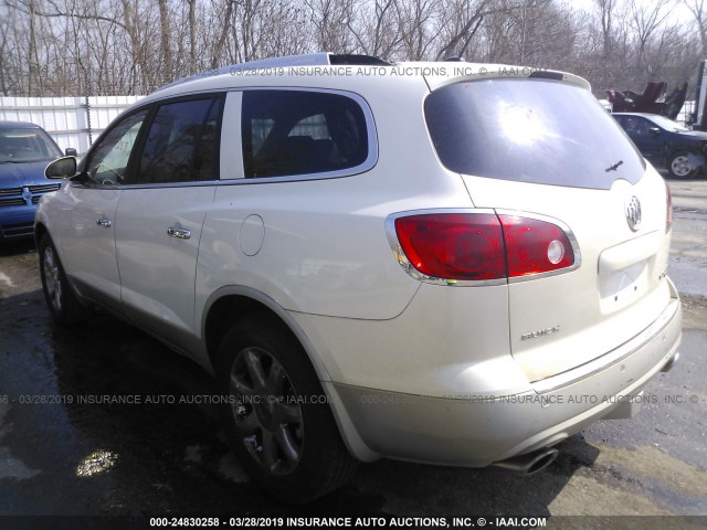 5GAEV23758J111064 - 2008 BUICK ENCLAVE CXL WHITE photo 3