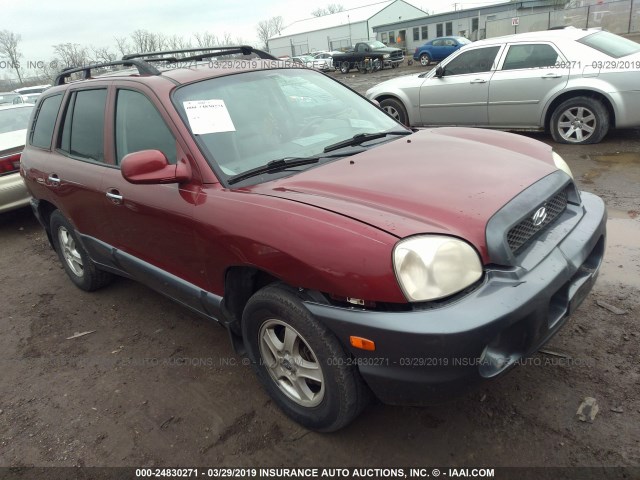 KM8SC73EX3U490665 - 2003 HYUNDAI SANTA FE GLS/LX RED photo 1