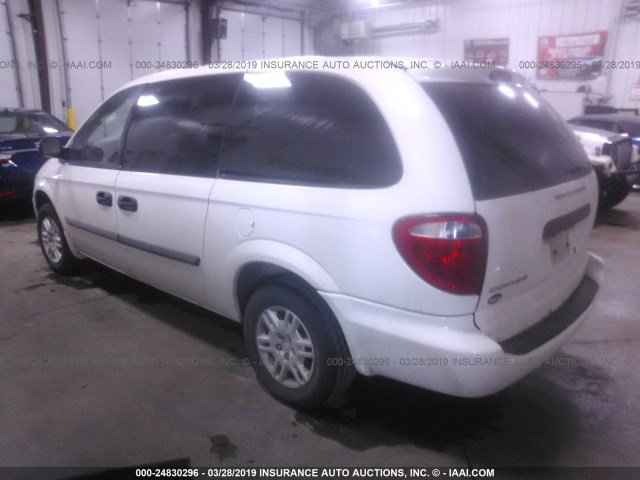 1D4GP24RX7B195878 - 2007 DODGE GRAND CARAVAN SE WHITE photo 3