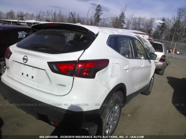 JN1BJ1CR1KW325801 - 2019 NISSAN ROGUE SPORT S/SV/SL WHITE photo 4