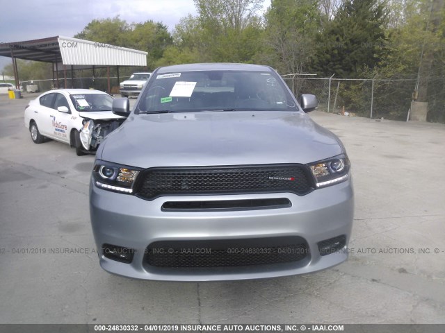 1C4RDHDG1KC675858 - 2019 DODGE DURANGO GT SILVER photo 6