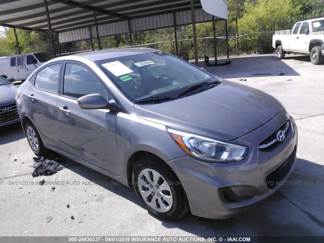 KMHCT4AE7HU368293 - 2017 HYUNDAI ACCENT SE GRAY photo 1