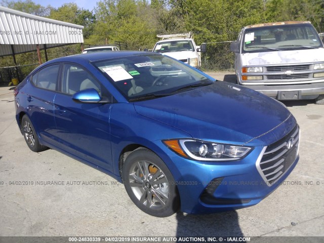 5NPD84LF6JH363537 - 2018 HYUNDAI ELANTRA SEL/VALUE/LIMITED BLUE photo 1