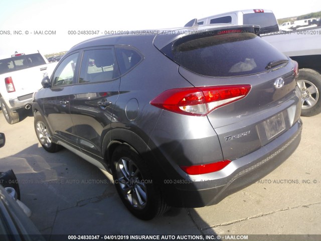 KM8J3CA40JU744010 - 2018 HYUNDAI TUCSON LIMITED/SPORT AND ECO/SE GRAY photo 3