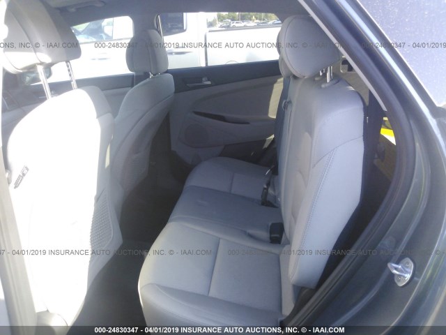 KM8J3CA40JU744010 - 2018 HYUNDAI TUCSON LIMITED/SPORT AND ECO/SE GRAY photo 8