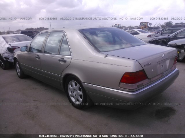 WDBGB34E8SA269617 - 1995 MERCEDES-BENZ S 350D TAN photo 3