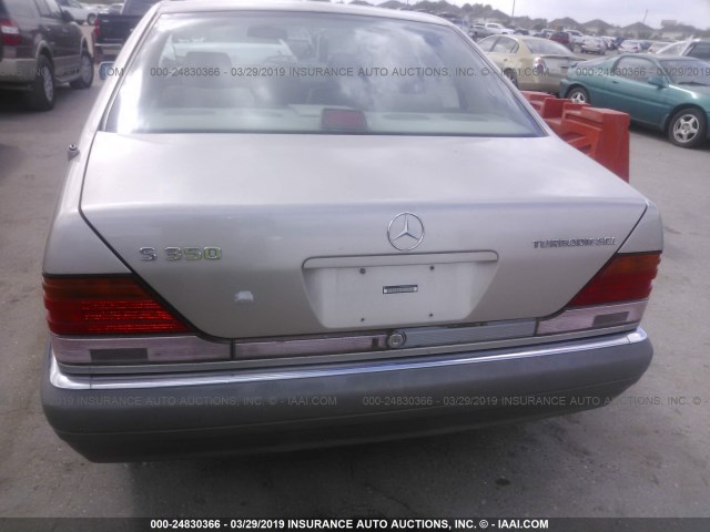 WDBGB34E8SA269617 - 1995 MERCEDES-BENZ S 350D TAN photo 6