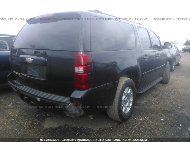 1GNFC26J39R294362 - 2009 CHEVROLET SUBURBAN C1500 LT BLACK photo 4