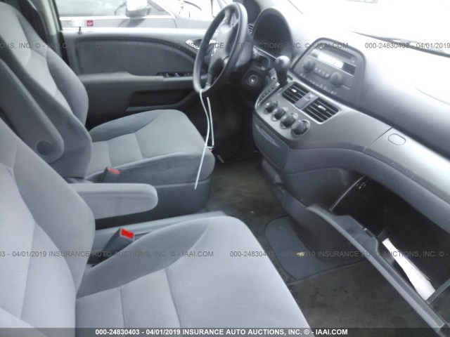 5FNRL38297B126133 - 2007 HONDA ODYSSEY LX GRAY photo 5