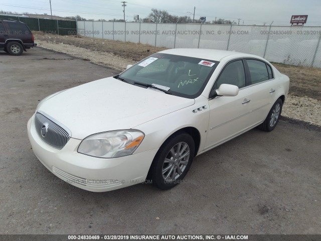 1G4HD57M09U130407 - 2009 BUICK LUCERNE CXL WHITE photo 2