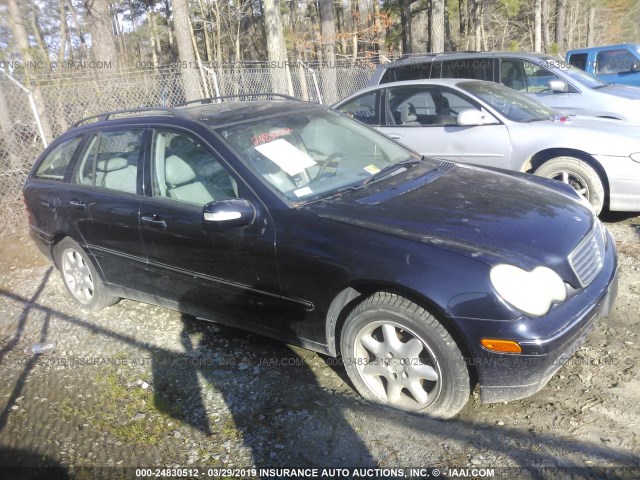 WDBRH64J72F193235 - 2002 MERCEDES-BENZ C 320 BLUE photo 1