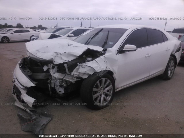 1G11E5SL2EF132054 - 2014 CHEVROLET MALIBU 2LT WHITE photo 2