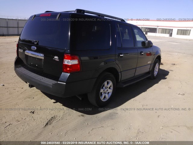 1FMFU15547LA43611 - 2007 FORD EXPEDITION XLT BLACK photo 4