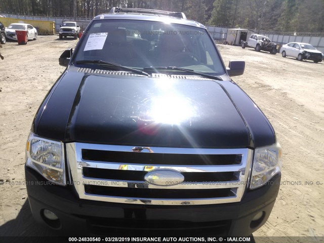 1FMFU15547LA43611 - 2007 FORD EXPEDITION XLT BLACK photo 6