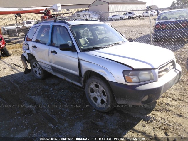 JF1SG63643G763518 - 2003 SUBARU FORESTER 2.5X SILVER photo 1