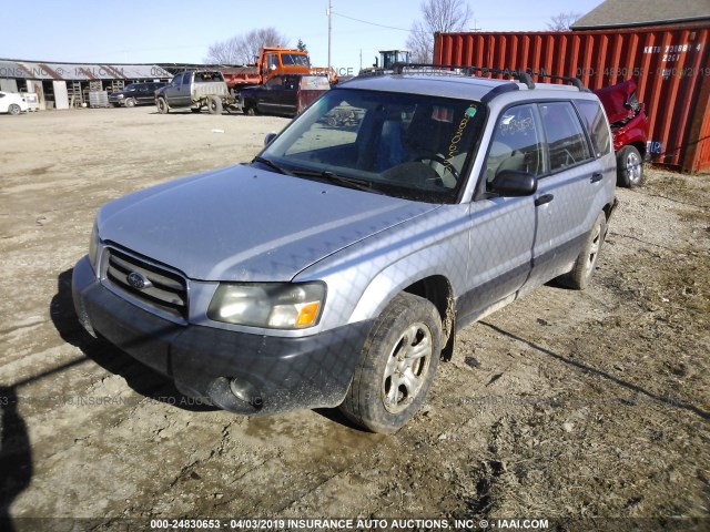 JF1SG63643G763518 - 2003 SUBARU FORESTER 2.5X SILVER photo 2