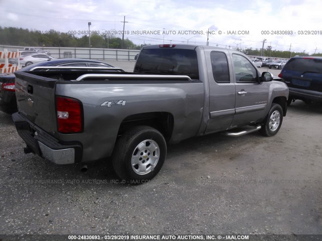 1GCEK29JX9Z161844 - 2009 CHEVROLET SILVERADO K1500 LT SILVER photo 4