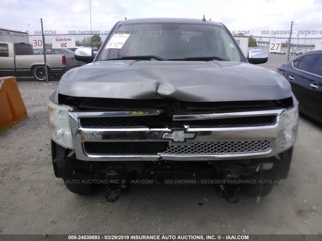 1GCEK29JX9Z161844 - 2009 CHEVROLET SILVERADO K1500 LT SILVER photo 6