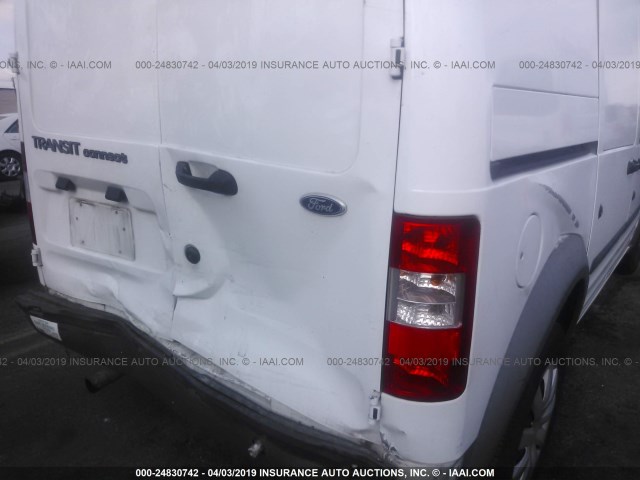 NM0LS7AN8AT024893 - 2010 FORD TRANSIT CONNECT XL WHITE photo 6