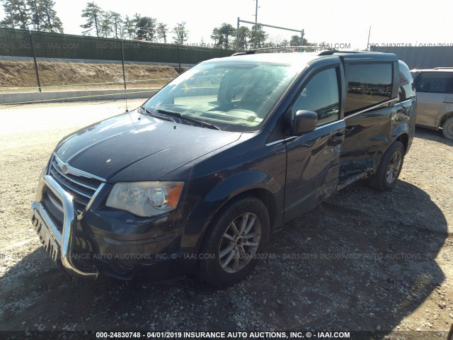 2A8HR54P48R646617 - 2008 CHRYSLER TOWN & COUNTRY TOURING BLUE photo 2