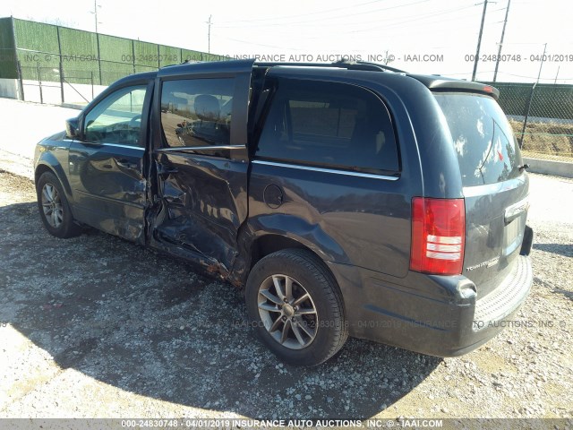 2A8HR54P48R646617 - 2008 CHRYSLER TOWN & COUNTRY TOURING BLUE photo 3