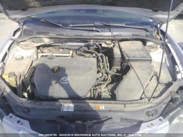 JM1BK324X71605670 - 2007 MAZDA 3 S SILVER photo 10